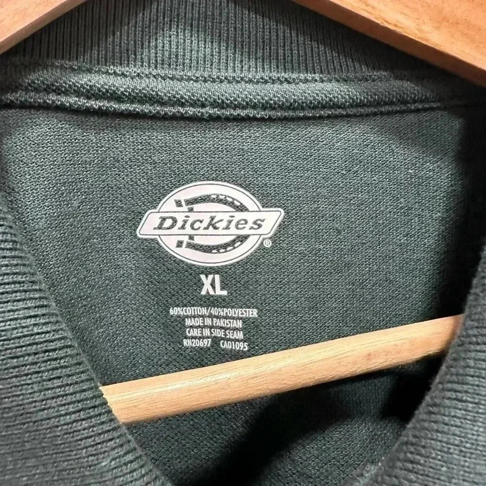 Dickies Men's Short-Sleeve Pique Polo Shirt XL Hunter green - Picture 4 of 6